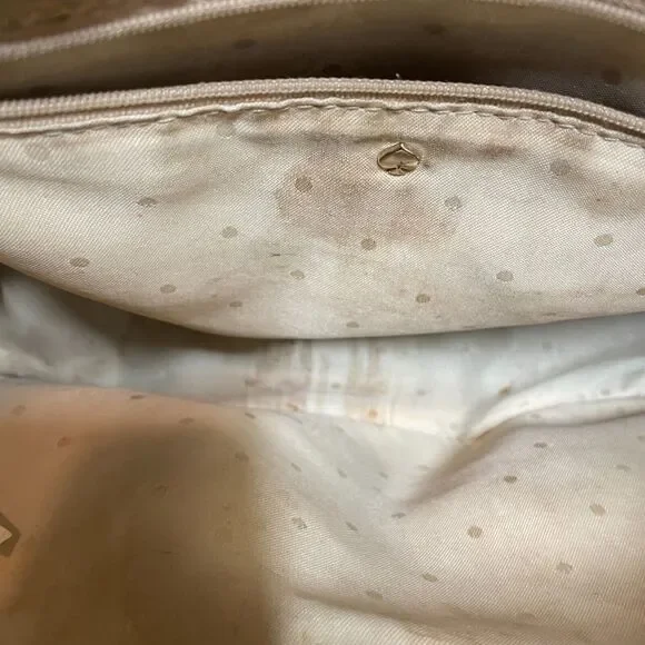 Kate Spade New York Black Leather Structured Satchel Handbag Missing Strap - Picture 14 of 16